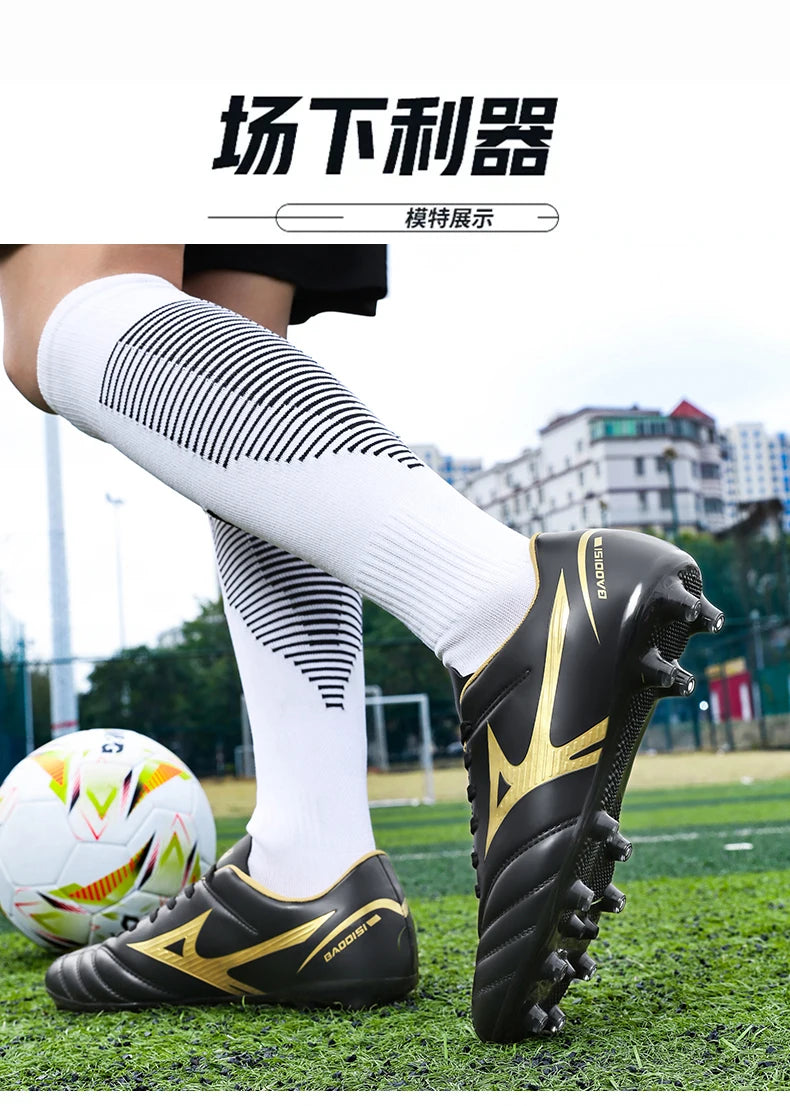 Men’s Football Soccer Cleats – Studded Indoor/Outdoor TF & FG Training Shoes
