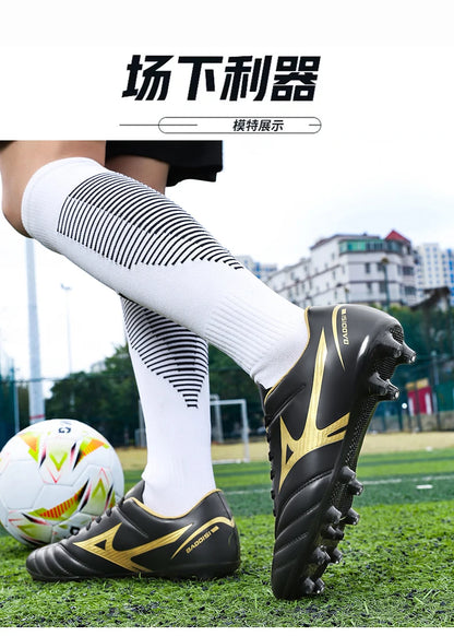 Men’s Football Soccer Cleats – Studded Indoor/Outdoor TF & FG Training Shoes