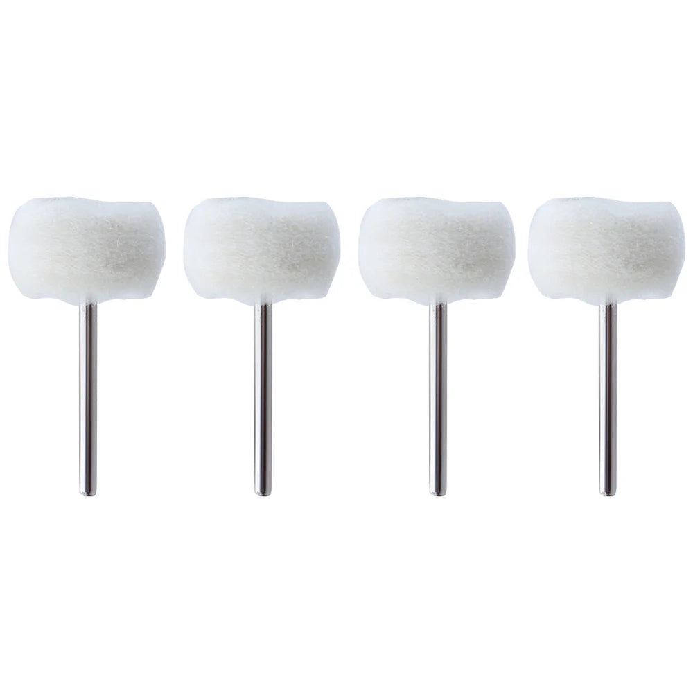 1-10pcs Mini 3mm Felt Polishing Brush – Sanding & Grinding Heads for Dremel Rotary Tool Jade Buffing