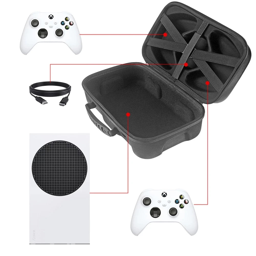 Hard Case Bag for Xbox Series S – Game Console & Controller Storage Organizer Travel Carry Case