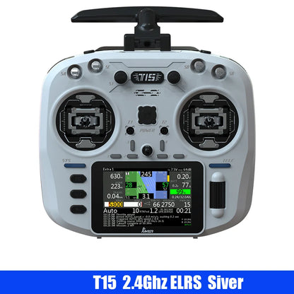 Jumper T15 FPV Radio Controller – Hall Sensor, Color Screen, EDGETX/ELRS for Long Range RC Drone