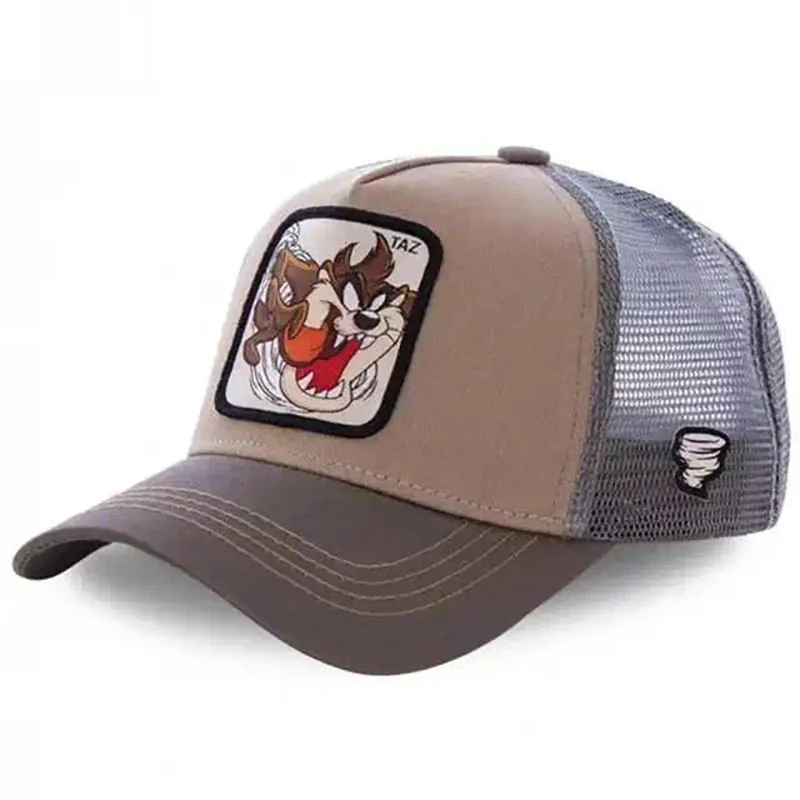 Anime Cartoon Baseball Cap – High Quality Cotton Snapback Hat for Kids, Men & Women, Hip Hop Dad Mesh Trucker Cap