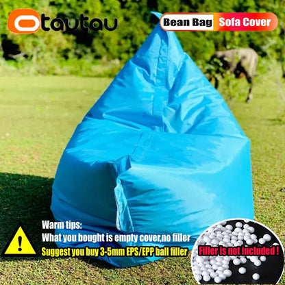 OTAUTAU Rectangular Floating Pool Bean Bag Cover – Waterproof Beach Pillow, Pouf Sofa Bed & Chaise Lounge DD034