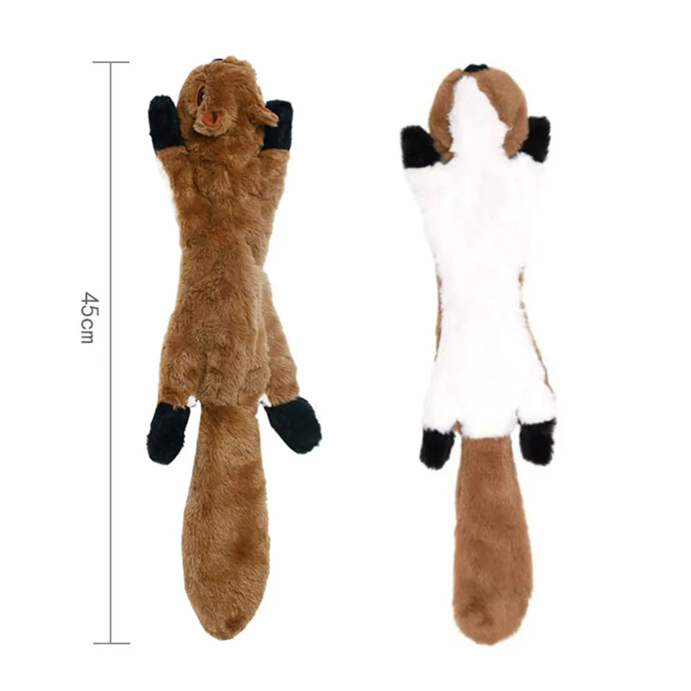 5-Pack Stuffingless Dog Toys – Funny Animal Plush Chew Toys with Squeakers & Crinkle for Dogs