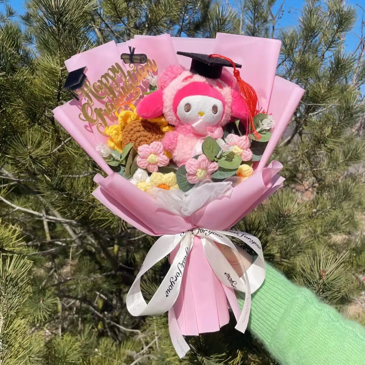 Anime Series Plush Toy Bouquet — Children’s Day, Birthday, Valentine’s & Graduation Gifts