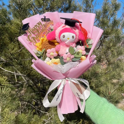 Anime Series Plush Toy Bouquet — Children’s Day, Birthday, Valentine’s & Graduation Gifts