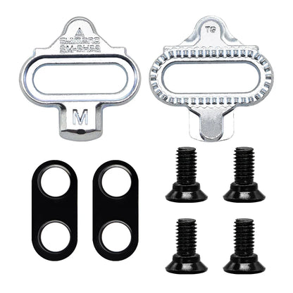 SHIMANO SH51 SH56 Bike Cleats: Single Release MTB Cleats System Compatible with M520, M515, M505, A520, M424, M545, M540 Pedals