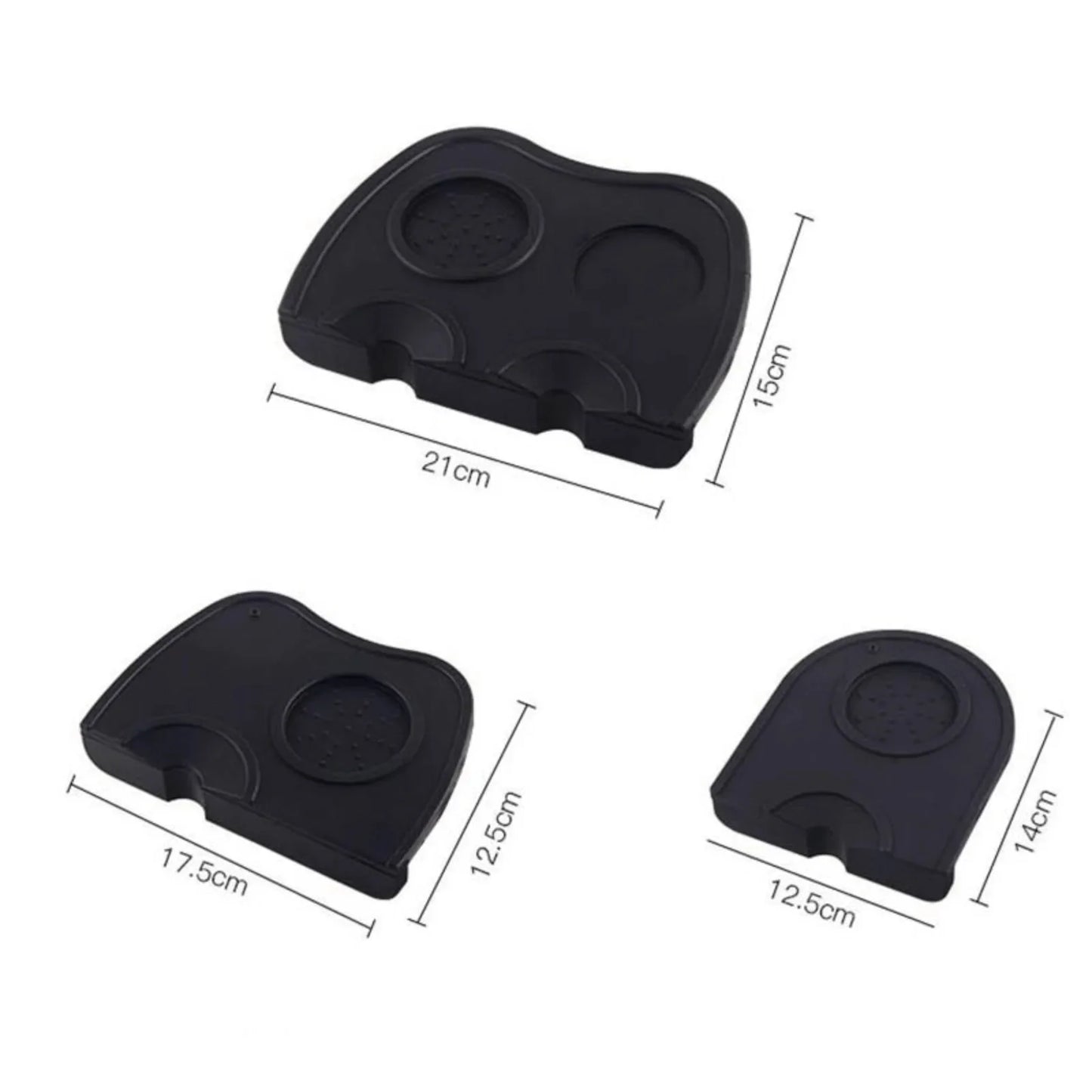 Silicone Espresso Tamper Mat - Anti-Skid Coffee Tamping Corner Pad for Baristas, Durable Coffeeware Tool Holder