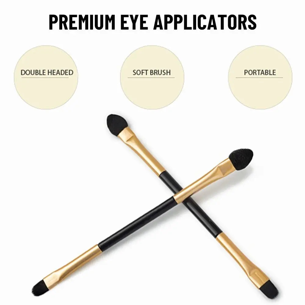 10pcs Double-Head Eye Shadow & Eyeliner Brush - Fashion Sponge Stick for Lip & Eyebrow Makeup Tools