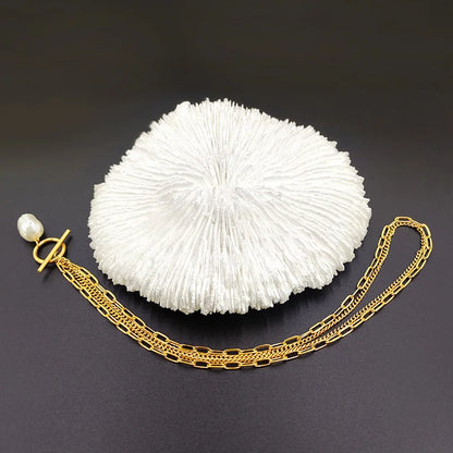 Women's Elegant Pearl Pendant Necklace - Fashion White Imitation Pearl Choker for Weddings & Special Occasions