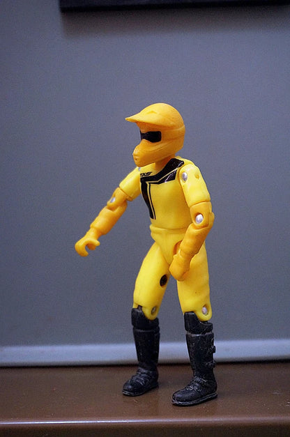 3.75-Inch Male Soldier Motorcycle Driver Figure – 1:18 Scale Off-Road Racer Collectible Model & Static Ornament