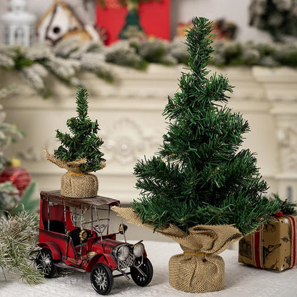 Mini Christmas Tree 20/30/40cm – Desktop Xmas Trees for Home Decor, Kids DIY Handicraft & New Year Gift
