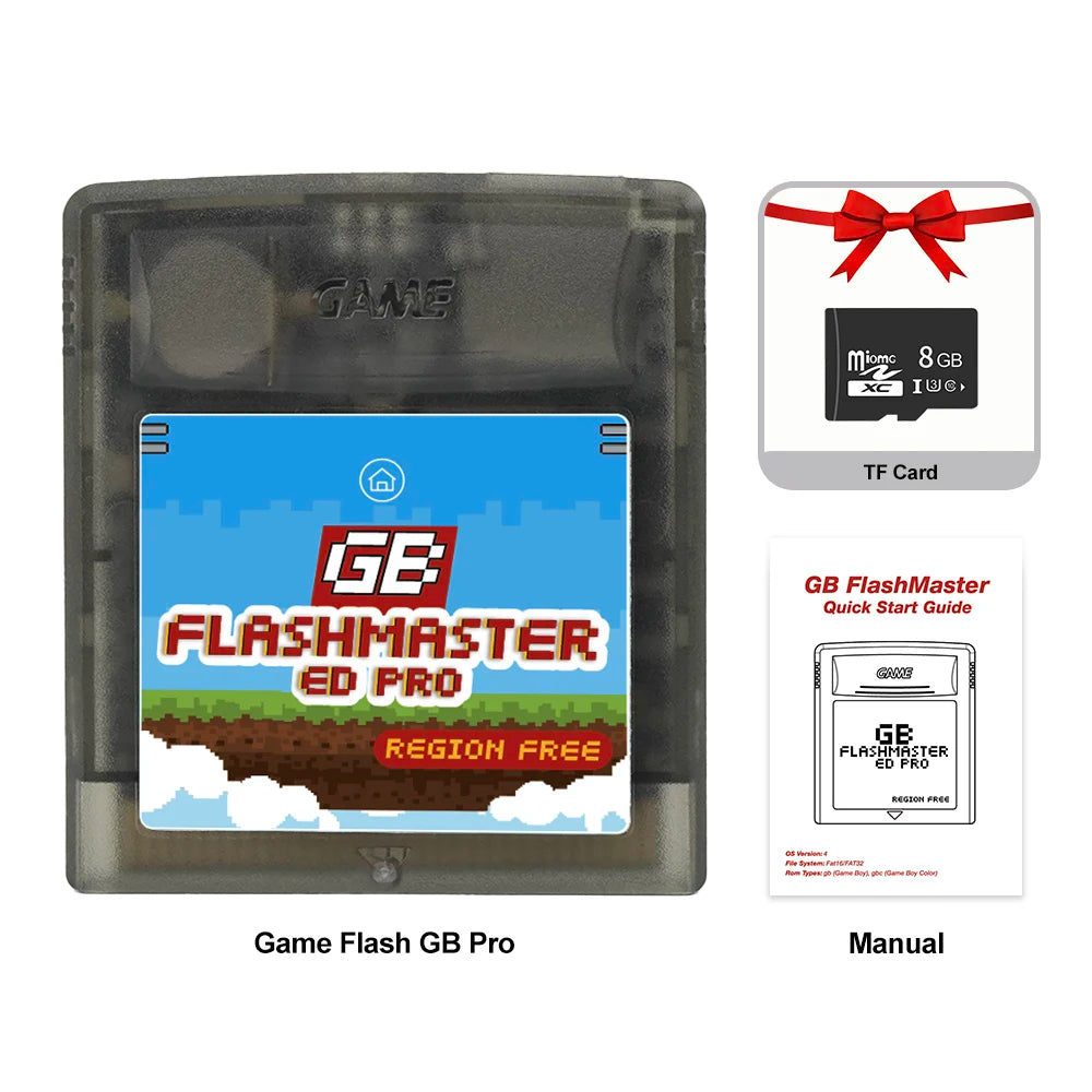 GB Game Card 1000-in-1 for Gameboy, GBC & SP – OS V4 with 8GB TF Card for Game Consoles