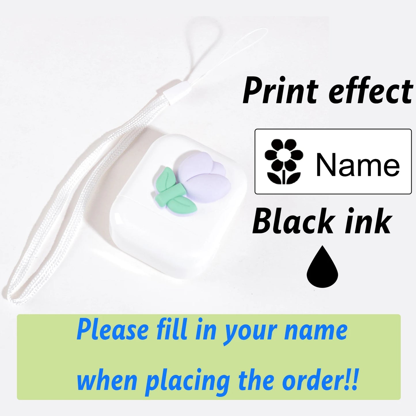 Custom Kids Name Stamp - Personalized Waterproof Clothing Label & Signature Seal
