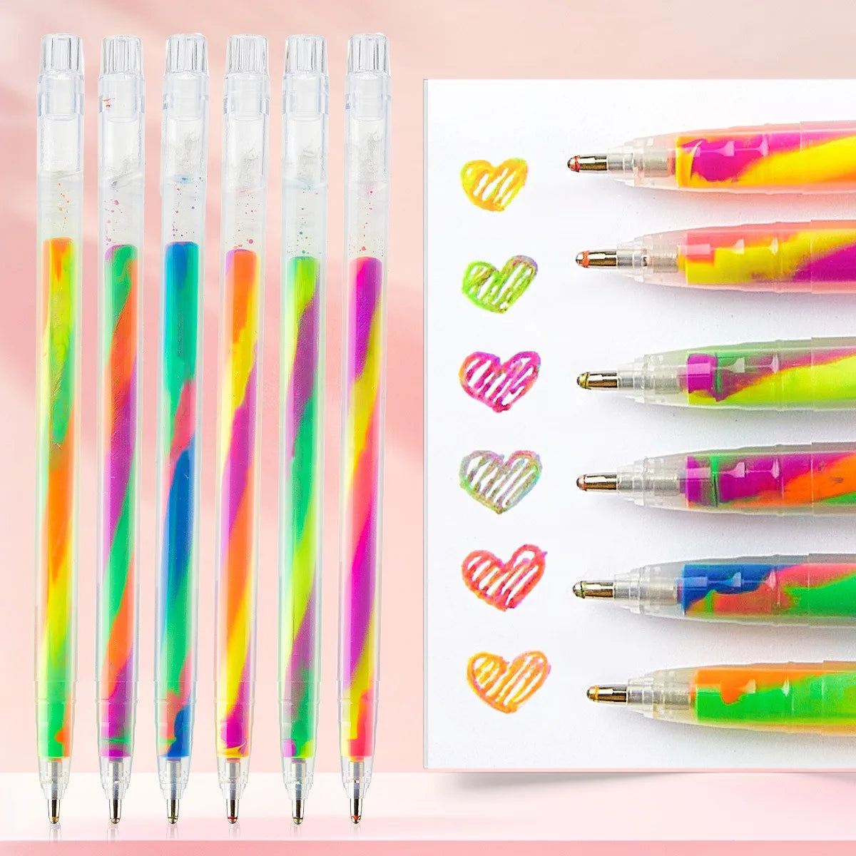 6/12/18-Piece Glitter Gel Highlighter Pen Set - 1.2mm Vibrant Color Pens for Journals, DIY Crafts and Greeting Cards