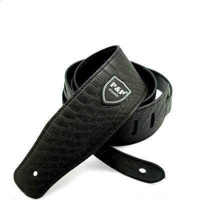 Vintage 2.5 Inch Guitar Strap - Adjustable Soft Embroidered Belt for Classical & Bass Guitars, Music Accessories