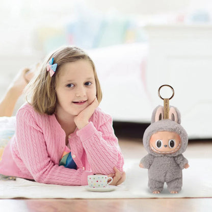 Labubu Anime Plush Doll Figure – Sweetheart Vinyl Pendant, Kawaii Backpack Decoration, Kids Christmas Gift