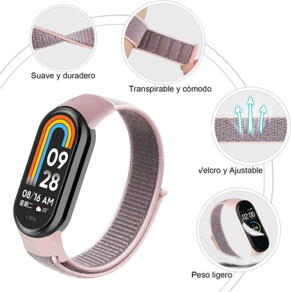 Nylon Loop Strap for Xiaomi Mi Band 9 & 8 NFC – Sport Replacement Wristband for Mi Band 7 6 5 4 3