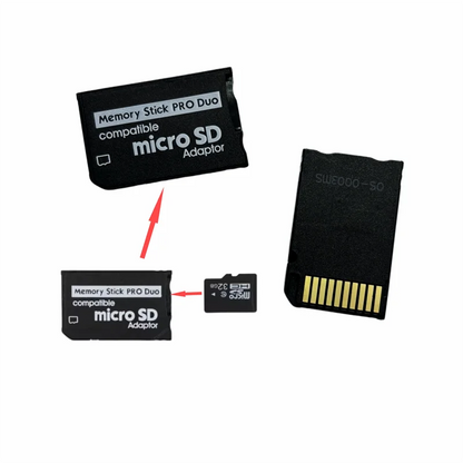 5PCS TF to MS Memory Stick Pro Duo Adapter – Card Reader & SD Converter for Sony PSP 1000/2000/3000 Accessories