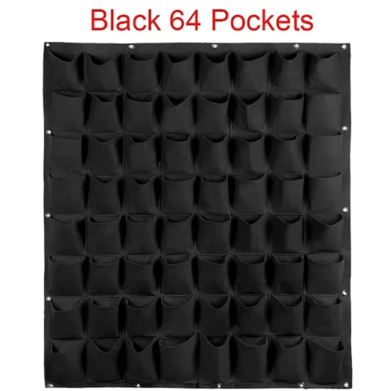 Wall Hanging Planting Bag – Multi-Pocket Vertical Garden Planter for Vegetables, Flowers, and Bonsai