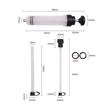 200cc/500cc Fuel Transfer Syringe Pump - Manual Oil & Brake Fluid Extractor