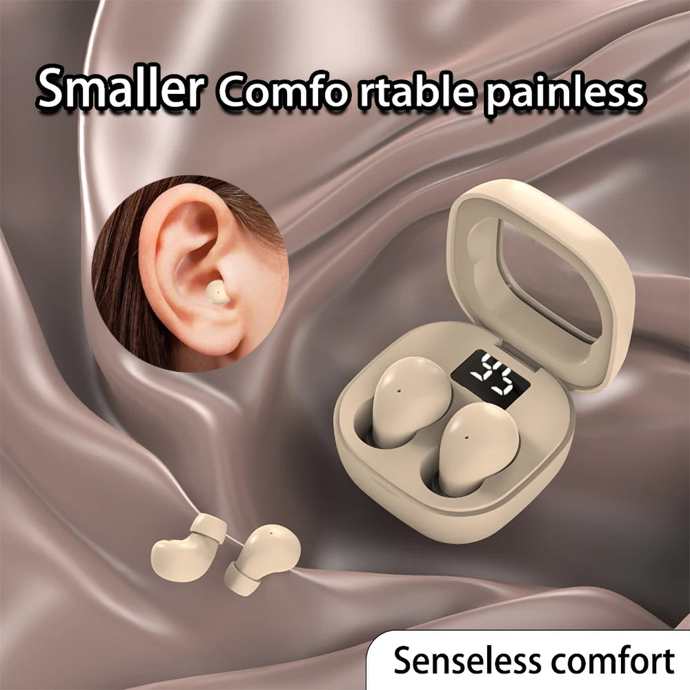 Mini Wireless Bluetooth Earbuds - Ultra Small Invisible Sleep Headphones with Noise Reduction