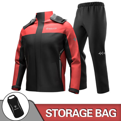 Waterproof Motorcycle Raincoat Suit – Men & Women Moto Raincoat Jacket & Pants Set for Bikers