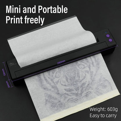 P19 Wireless Tattoo Stencil Printer – Fast Portable Transfer Machine for Small Business Use