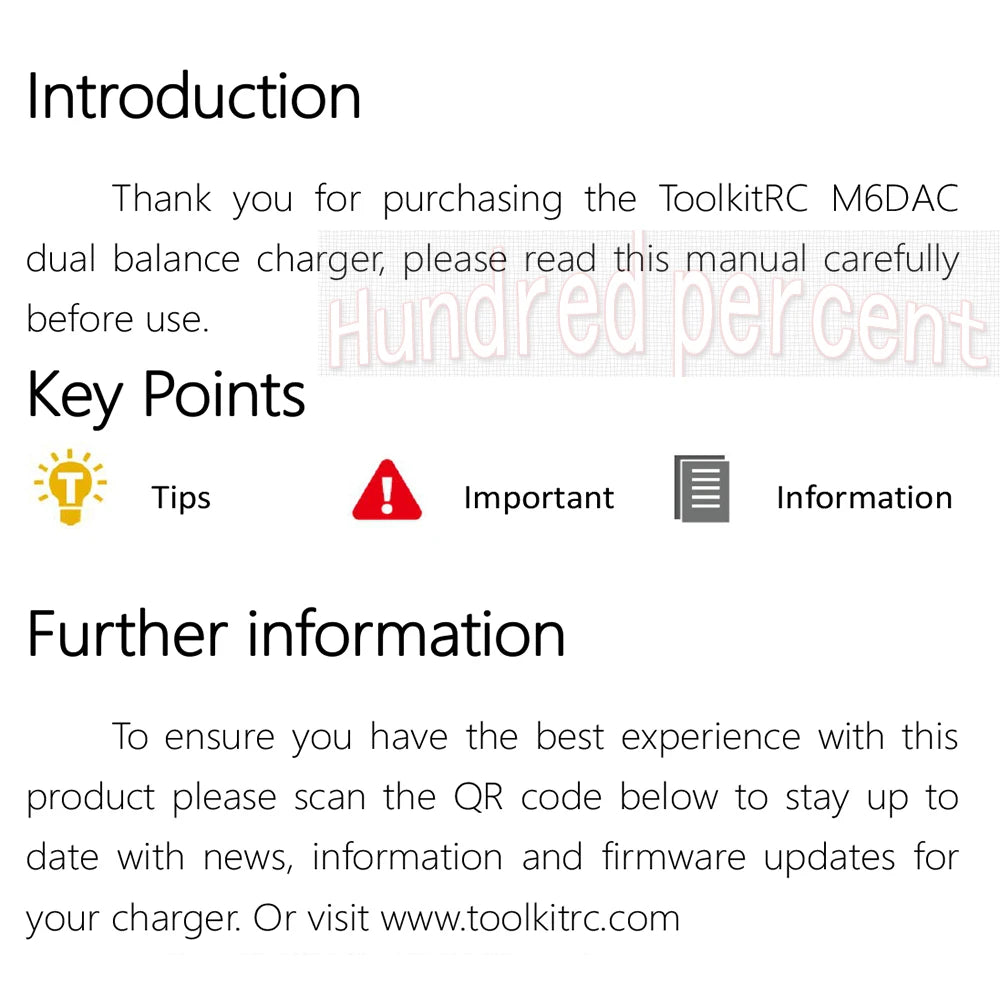 ToolkitRC M6DAC Dual Channel Smart LiPo Battery Charger – 200W AC, 350W DC x2, 15A for 1-6S LiHV PD 65W Discharger