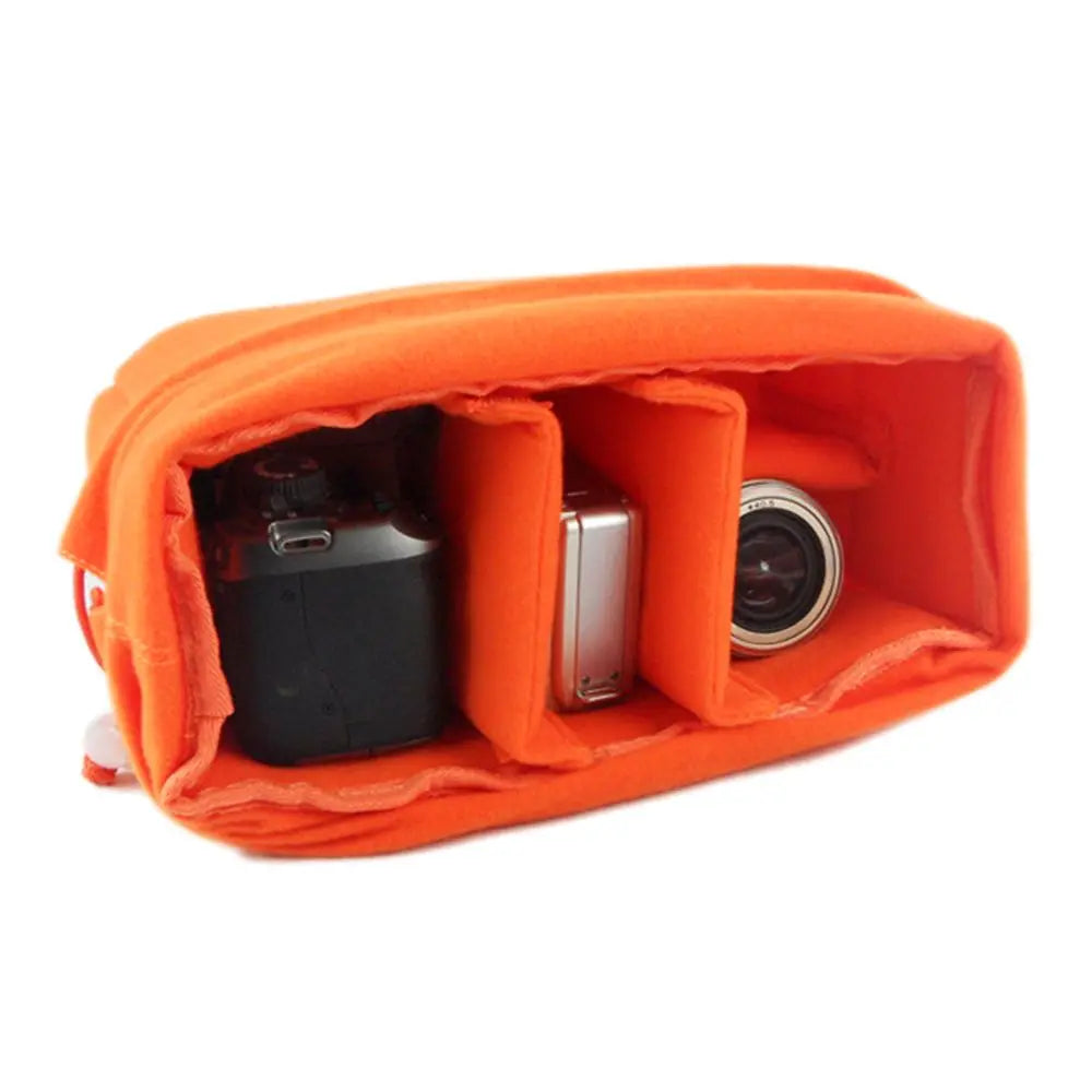 Camera Accessories Insert Bag – Padded Protective Lens & Gear Organizer for Canon, Nikon, Sony Photography