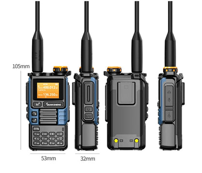 Quansheng UV-K6 Upgrade UV-K5 Interphone – 5W Air Band Radio, UHF/VHF, DTMF, FM Scrambler, NOAA Wireless Frequency with Type-C Charging