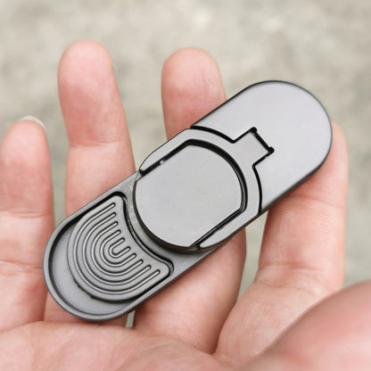 Target Push Fidget Slider Toy – Metal Finger Spin Coin EDC Haptic Decompression Toy for Adults & Stress Relief Gift