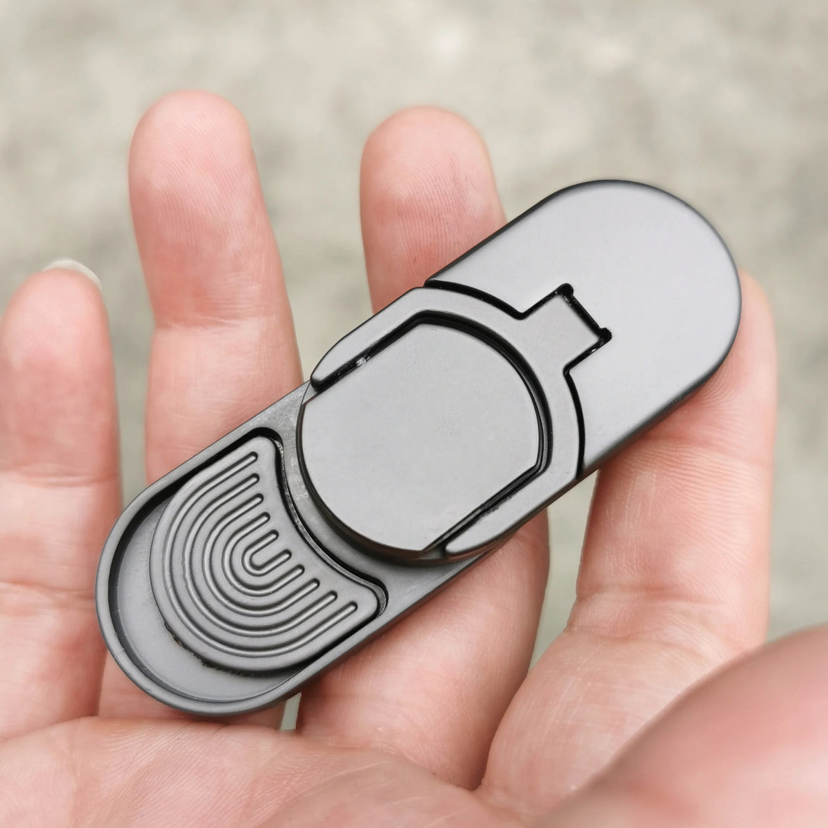 Metal Fidget Slider Toy - Push, Spin & Slide Sensory EDC Stress Relief Toy