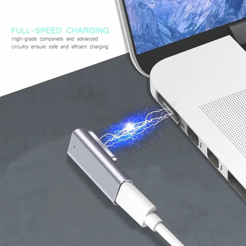 USB-C Magnetic PD Adapter - Fast Charging Converter Plug for MacBook Air & Pro Magsafe 1/2