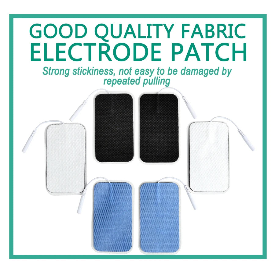 5×9cm Non-Woven Electrode Pads – 2mm Plug for TENS Muscle Stimulator & Acupuncture Machine, Gel Patch Accessories