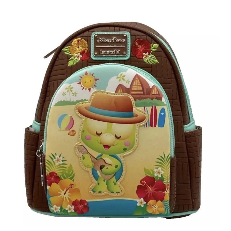 Disney Inside Out Sadness Mini Backpack – PU Leather Cartoon Rucksack for Girls, Cute Cosplay Storage Bag