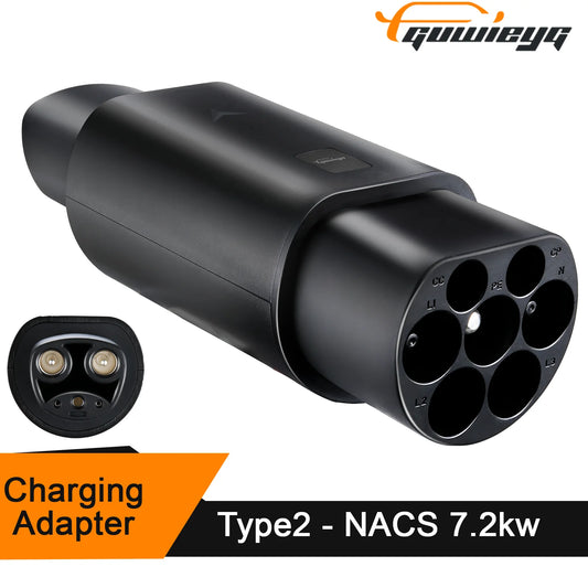 Type2 to Tesla Adapter – 7.2KW AC Charger for Tesla Model S/X/3 (Not Compatible with Tesla Charger/Type2 Stations)
