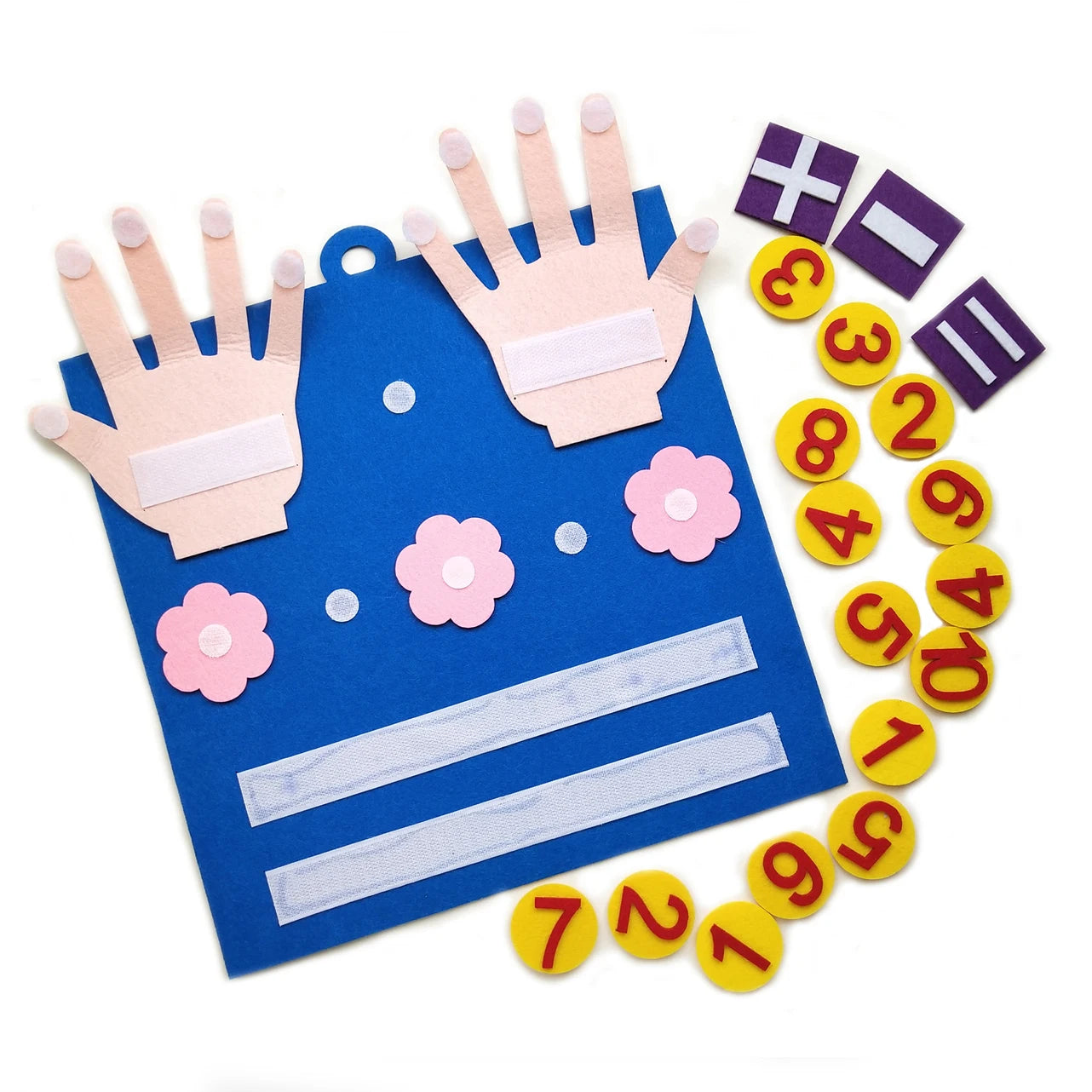 Montessori Felt Number Learning Toy - Toddler Counting, Math & Early Education Game for Kids
