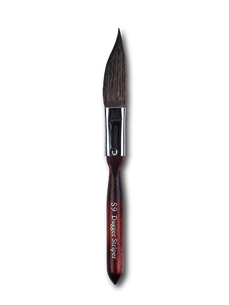 Artsecret Mini Dagger Oval Flat Squirrel Hair Brushes Set – Professional Watercolor Painting Tools