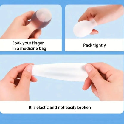 Waterproof Finger & Toe Cots - Protective Shower Covers for Wounds, Injuries and Foot Care