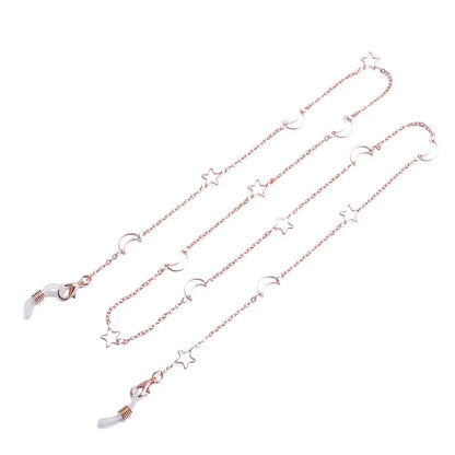 Women Pearl Star Eyeglass Chain - Fashion Beaded Sunglasses Holder Neck Strap For Reading Glasses