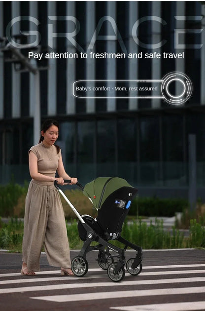2025 New 4-in-1 Baby Stroller — Luxury Foldable Multifunctional Carriage & Portable Pram