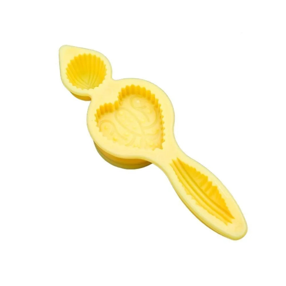 Yellow Plastic Maamoul Cookie Mold – Portable Baking Tool for Chocolate, Rice Balls & Middle Eastern Pastry Making