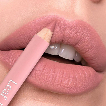 12-Color Matte Lipliner Pencil – Waterproof, Plumping Lip Liner for Natural Nude & Pink Shades | Professional Lip Contour Makeup