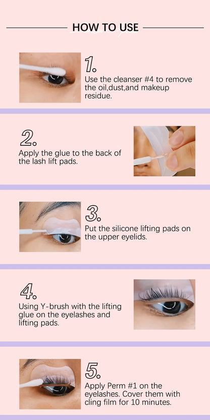 New Lash Lift Kit – Long-Lasting Eyelash Perming Lotion, Fixation Glue, Curly Lash Treatment, Professional Beauty Kit for Salon & Home Use