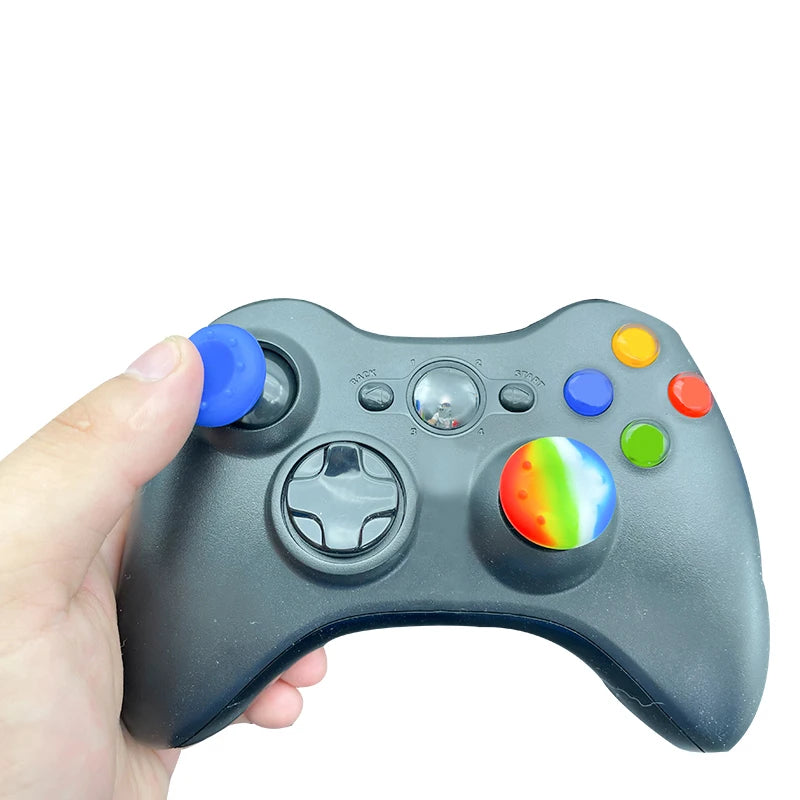 Non-Slip Silicone Joystick Thumb Grip Caps – Analog Stick Covers for PS2, PS3, PS4, PS5, Xbox One, Xbox 360, Xbox Series X, and Switch Pro Controllers