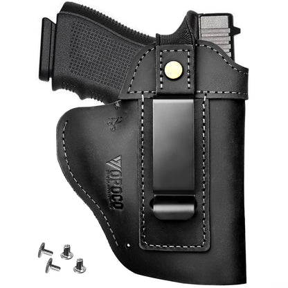 IWB/OWB Leather Holster for Glock & Taurus Pistols – Concealed Carry Gun Holster for Multiple Models