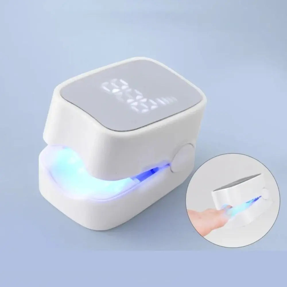 Rechargeable Nail Care LED Light Device - UV-Free Toenail Treatment Lamp for Home Foot Care
