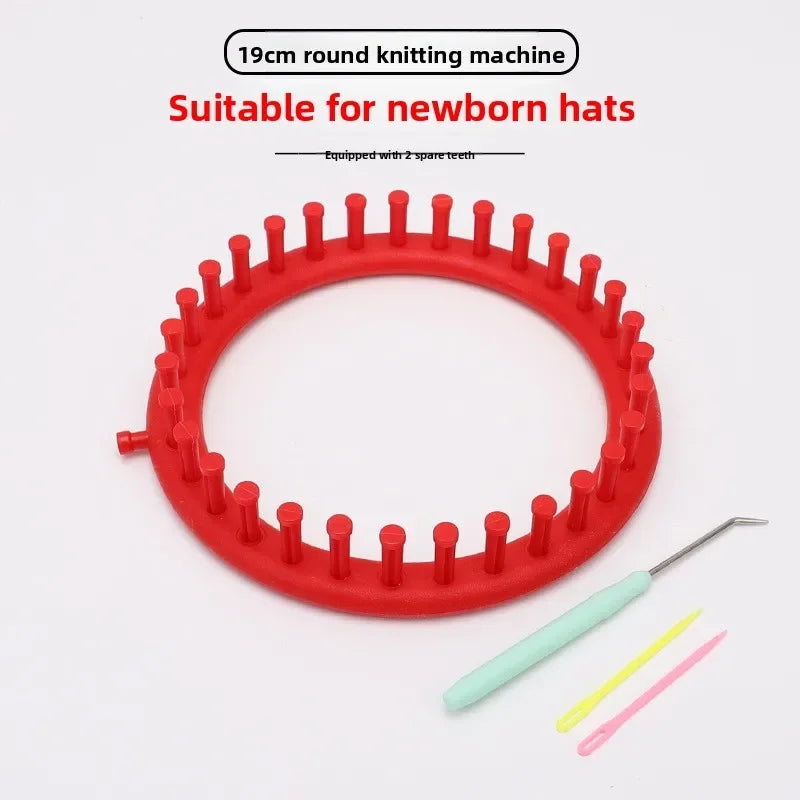 DIY Plastic Weaving Loom Kit - Portable Rectangle Knitting Tool for Handmade Wool Crafts & Sewing Projects