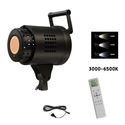 115/135W Bowens LED Photography Studio Light - 220V Daylight-Balanced Video Lamp, 3000–6000K, 3 Colors for Portraits & Studio Shooting